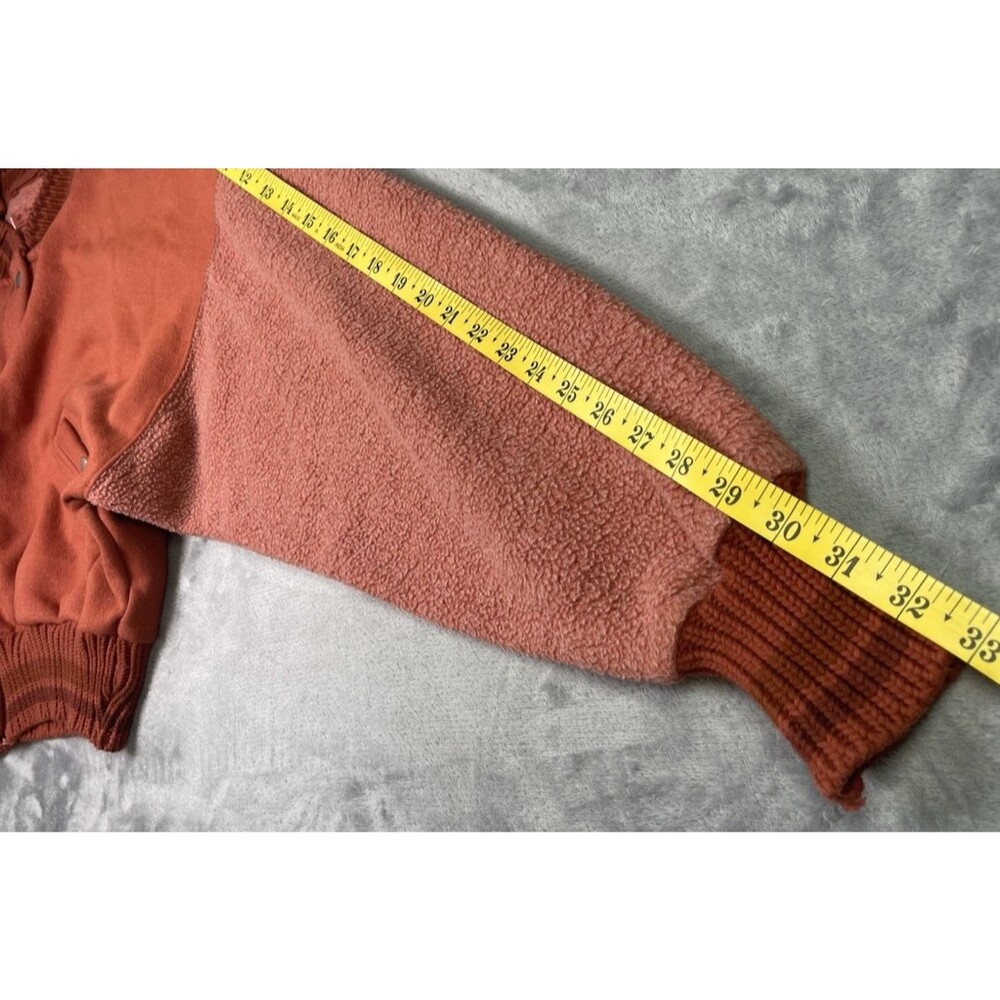 We The Free NWOT womens collegiate jacket sz M snap closure clay classic school - Picture 6 of 8